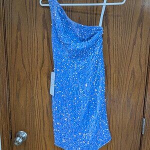 Wear Your Love Lilac Sequence Mini Dress Size 0
